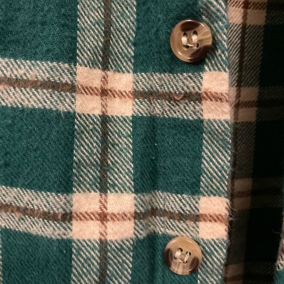 Hush Puppies Green Plaid Button Up Shirt - Picture 5 of 6